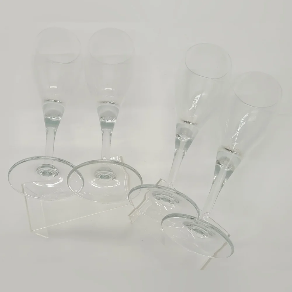 Vintage Crystal Champagne Flutes set of 4​​​